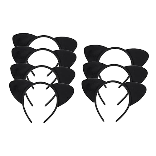 FOMIYES 6stücke Katzenohr-stirnband Mit Tierohr-design Schwarz Haarband Für Cosplay Und Party Dekoratives Kopfbedeckung-accessoire von FOMIYES