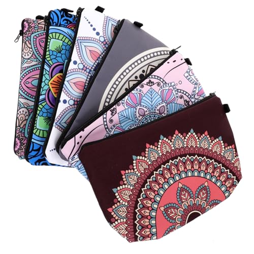 FOMIYES 6stücke Kosmetiktasche Mit Reißverschluss Kleine Reise-kulturtasche Für Damen Make-up Tasche Aus Hochwertigem Material Tragbar Für Hautpflegetasche Und Reiseaccessoires von FOMIYES