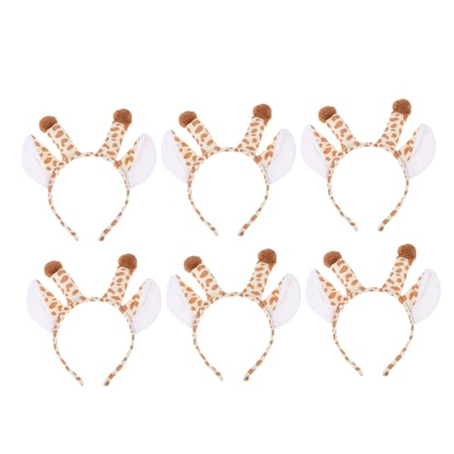 FOMIYES 6stücke Tier-stirnbänder Cartoon-haarreifen Plüsch Kopfschmuck Für Party Cosplay Junge Mädchen-haarschmuck Haarschmuck Aus Tuch Mit Tierohr-design Für Feiertage Und Halloween-party von FOMIYES