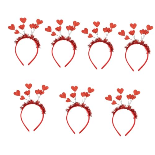 FOMIYES 7 Stk valentinstag stirnband Haarband für Valentinstag Jäten-Stirnband für Frauen Haarschmuck Haarspangen das Geschenk Herz Haarspange Party-Stirnband Jesus Schal Haartuch Amor von FOMIYES