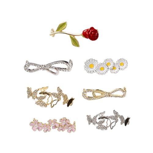 FOMIYES 7 Stück Elegant Gemstone Schuhclips Teiliges für Damen Abnehmbare Dekoration für Hochzeitsschuhe Sneakers Sandalen Hochwertige Schmuckclips für Individuellen von FOMIYES