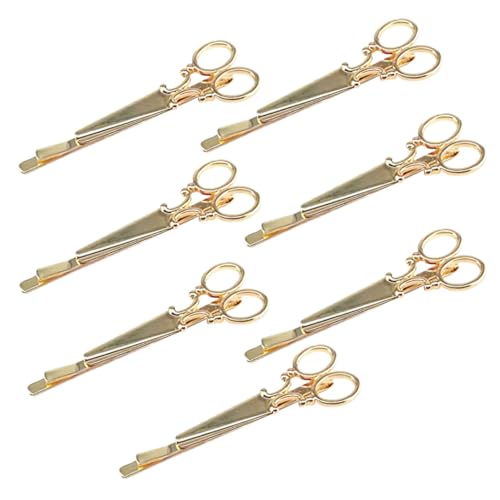 FOMIYES 7 Stück Vintage Haarklammern Teilig Damen Haarschmuck mit Scheren Design Rutschfest und Vielseitig für Frisuren bei Besonderen Anlässen und Alltag Goldfarben von FOMIYES