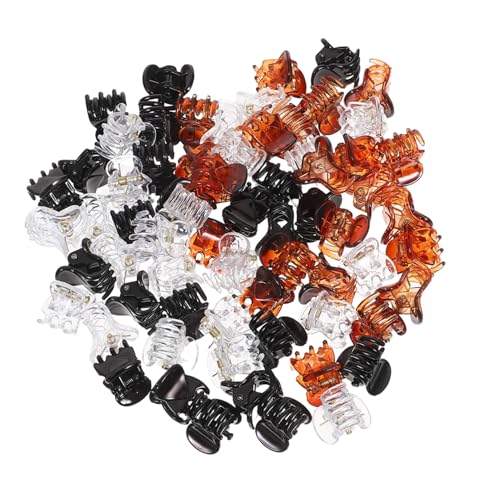 FOMIYES 72 Stück Haarklammern Und Clips Party Für Kleine Matte Haarnadeln Brautjungfer Mini Krallen Kunststoff Dünner Halt Geburtstag Winzige Kiefer Nicht Frauen Weihnachten Griff von FOMIYES