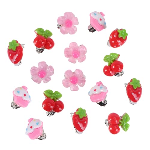 FOMIYES 8 Paare Ohrclips Mädchen Ohrringe Piercing Bunte Clip Ohrschmuck Niedliche Designs für Party Accessoires Geschenkideen von FOMIYES
