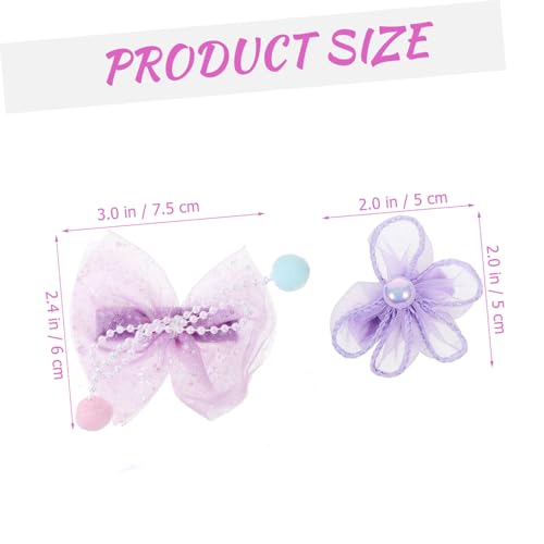 FOMIYES 8 Stck Teiliges Haarklammer für Mädchen mit Netzschleifen und Blumen Süße Haarspangen Sicherer Vielseitig für Party Hochzeit Festival und Alltag Geeignet von FOMIYES