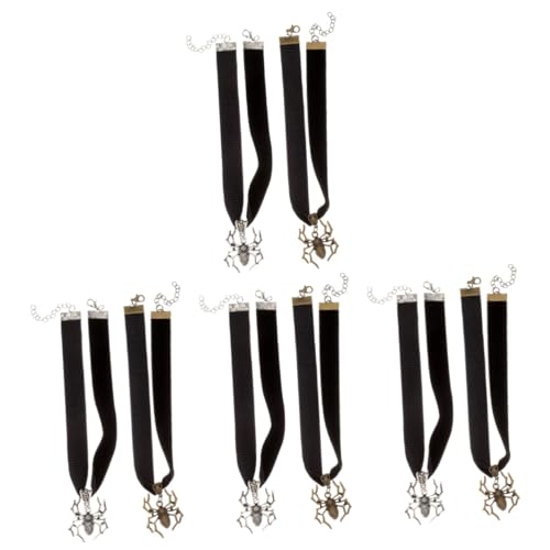 FOMIYES 8 Stck. Gothic Spider Choker Halsketten Halloween Festival Schmuck Damen Punk Stil von FOMIYES