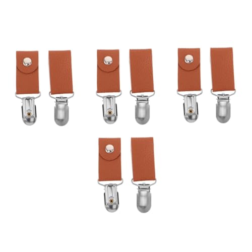 FOMIYES 8 Stck. PU Reise Hutclip Praktischer Kompakter Huthalter Kunstleder und Zinklegierung Vielseitig für Handtaschen Rucksäcke Koffer Leichter Tragbarer Clip für Unterwegs von FOMIYES