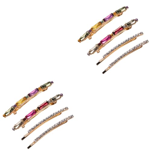 FOMIYES 8 Stk Lotus Teelichthalter Haarklammern für Frauen Haarklemme haarklammer set haarspangen set Haarnadel Haarspangen für Mädchen Haarspangen für Frauen Kristall einstellen Fräulein von FOMIYES