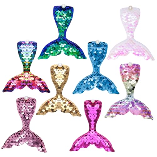 FOMIYES 8stücke Glitzernde Haarclips Im Meerjungfrauen- Design Bunte Haarspangen Für Mädchen Für Partys Geburtstage Und Festlichkeiten Sicher Und Hautfreundlich von FOMIYES