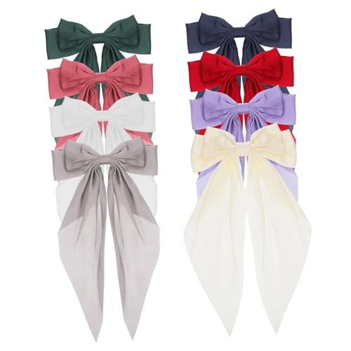 FOMIYES Große Haarschleifen Haarschmuck 8 Stück Schleifenclips Für Damen Elegantes Design Bequem Für Mädchen von FOMIYES