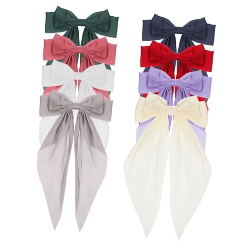 FOMIYES 8stücke Große Haarschleifen Für Mädchen Schleifen Haarschleifen Haarspangen Für Frauen Haarschmuck Bänder Für Mädchen von FOMIYES