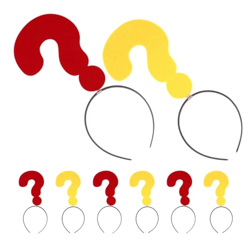 FOMIYES 8 Stück Fragezeichen Haarreifen Lustige Foto Props für Partys Cosplay und Wiederverwendbare Kostüm Accessoires für Halloween Weihnachten und Karneval von FOMIYES
