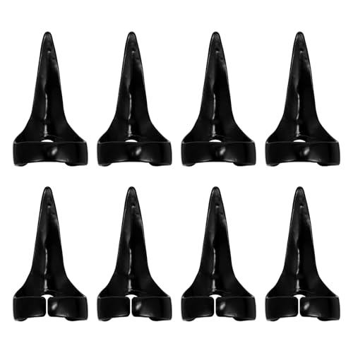 FOMIYES 8 Stück Haarteil-Auswahlwerkzeug Metall Haarring zum Flechten Ring zum Abteilen von Locken Halloween Cosplay Krallen Retro Finger Kralle Fingerspitzen Schwarz von FOMIYES
