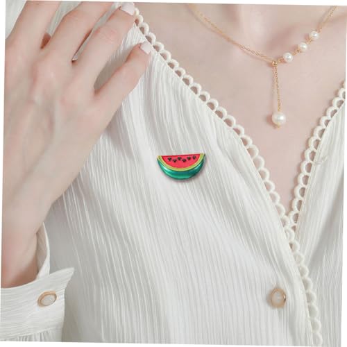 FOMIYES 8 Stück Kreative Wassermelonen Brosche Teiliges Niedlicher Ansteckclip Reversnadel für Damen Vielseitiger Shirt Kragen und Cardigan Pin Langlebig und Wiederverwendbar von FOMIYES