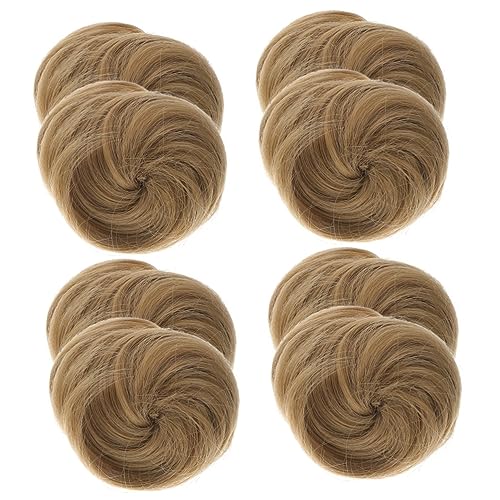 FOMIYES 8 Stk Kugelkopf-kreis-perücke Haarschmuck Glatte Haarperücke Damen Perücken Donut-haarknoten Kopfbedeckungen Für Damen Haarklammer Braut Glattes Haar Haarkralle Hochtemperaturdraht von FOMIYES