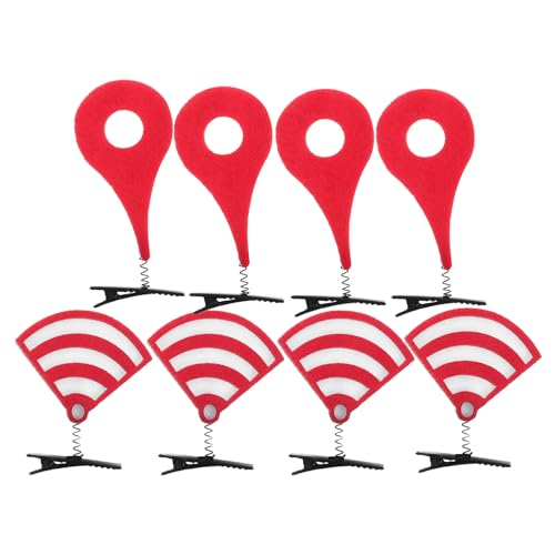 FOMIYES 8 Stück Lustiger Kopfschmuck Haarclip Haarklammer funky Stütze Kleinkind Alligator Party-Haarschmuck für Mädchen Clips kräuseln sich Kleines Mädchen-Clip Vlies rot FOMIYES 8 Stück Lustiger Kopfschmuck Haarclip Haarklammer funky Stütze Kleinkind Alligator Party-Haarschmuck für Mädchen Clips kräuseln sich Kleines Mädchen-Clip Vlies rot von FOMIYES