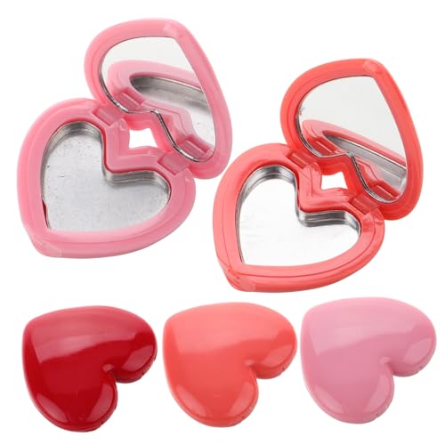 FOMIYES 8 Stück Nachfüllbare Teilig Herzform Lippenstift und Lidschattenbox mit Spiegel Kompakter DIY Make Up Organizer für Puder für Reisen und Handtasche von FOMIYES