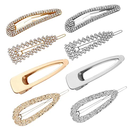 FOMIYES 8stücke Haarspange Mit Strasssteinen Damen Haarschmuck Haarklammer Für Frauen Haaraccessoires Haarklemmen Für Mädchen von FOMIYES