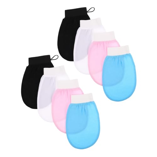 FOMIYES 8 Stück Teiliges Doppelseitige Peeling-handschuhe aus Feiner Viskosefaser Sanfter Körperpeeling-mitt für Frauen Porentiefe Reinigung Abgestorbene Hautentfernung Hautfreundliche von FOMIYES