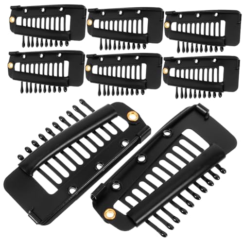 FOMIYES 8 Stück Teiliges Haarverlängerungs Stark Haltbar mit Sicherheitsspinne Flexibel und Bequem Geeignet für Perücken Handarbeit Befestigung von Hüten bei Damen von FOMIYES