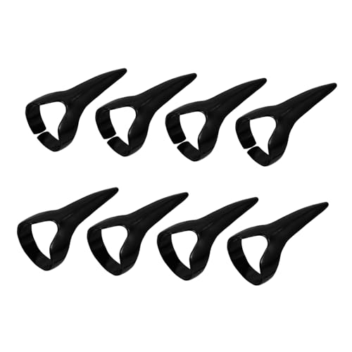FOMIYES 8 Stück Teiliges Halloween Punk Style Fingerringe Offene Schwarze Finger Ringe Kreative Cosplay Dekoration für Frauen und Männer Stilvolle Party Schmuck Accessoires von FOMIYES