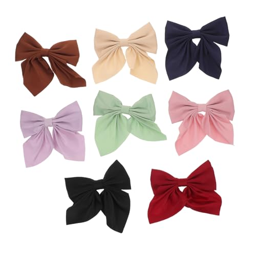 FOMIYES 8 Stück Teiliges Japanisches Haarschleifen Mädchen Kleine Stilvolle Schleifen mit Rutschfesten Duckbill-haarclips Vielseitige Haarschmuck-accessoires in Farben für Alltag und Party von FOMIYES