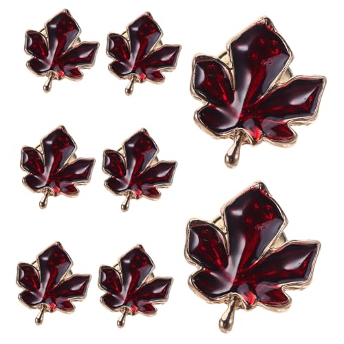 FOMIYES 8 Stück Teiliges Maple Leaf Emaille Broschen Ahornblatt Anstecknadeln Metall Pin für Hemd Anzug Business Casual Vielseitiger Schmuck für Damen Herren von FOMIYES