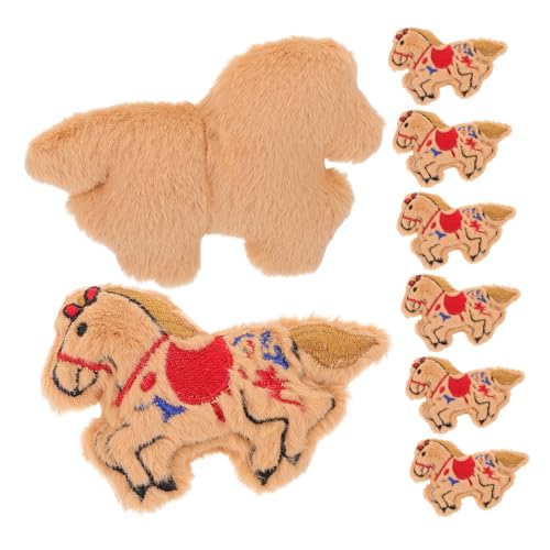 FOMIYES 8stücke Plüschpferd Anhänger Diy Material Für Broschen Taschen Anhänger Quilting Handwerk Bastelbedarf von FOMIYES