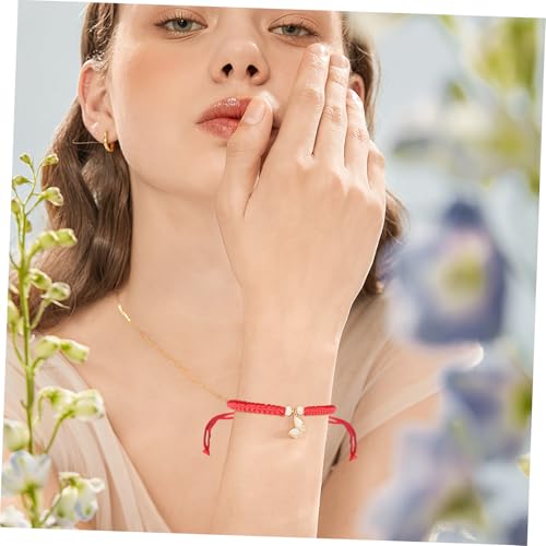 FOMIYES 8 Stück Teiliges Rotes Buddhistisches Armband Halbgefertigte Handgeknüpfte Saitenarmbänder Verstellbar Komfortabel Langlebig Unisex Schmuck für Damen und Herren von FOMIYES