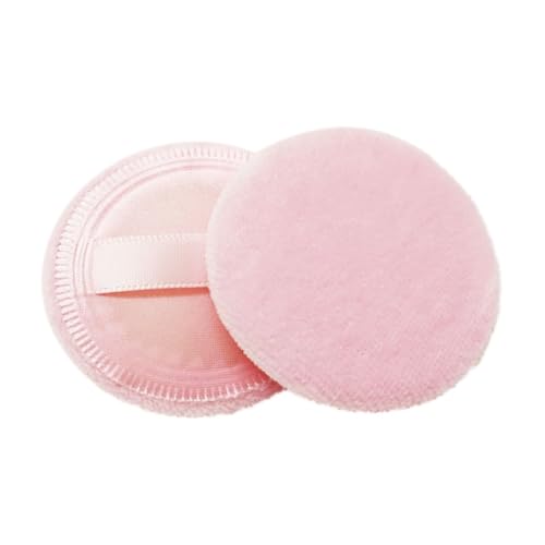 FOMIYES 8 Stück Teiliges Runde Baumwoll make up puderquasten mit Rayonband Sanft für Empfindliche Haut für Foundation und Lose Puder Wiederverwendbar für Salon Zuhause und Reisen von FOMIYES