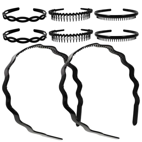 FOMIYES 8 Stück Teiliges Rutschfeste Stirnbänder mit Zähnen für Damen Leichtes Haarband zum Fixieren bei Make Up Sport Gesichtsreinigung Passend für Haartypen Modisch und Langlebig von FOMIYES