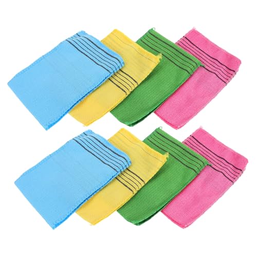 FOMIYES 8stücke Peeling-waschlappen Für Dusche Japanische Peeling-handtücher Mit Grobem Sandmaterial Geeignet Für Sauna Und Körperpeeling Abgestorbene Hautzellen Entfernen von FOMIYES