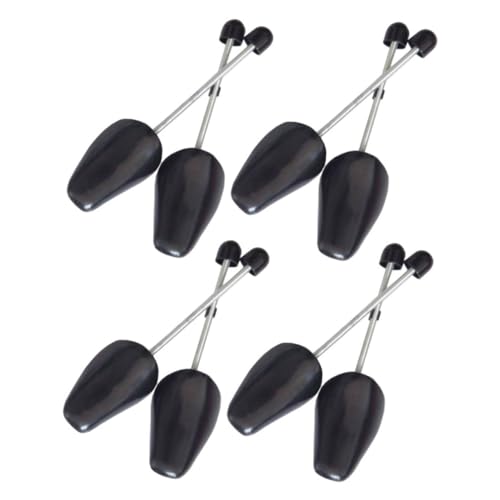 FOMIYES 8 Stück Teiliges Schuhspanner aus Kunststoff mit Automatischer Federmechanik Verstellbar Schuhformer für Herren und Damen Boot Sneaker Schwarz von FOMIYES