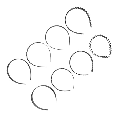 FOMIYES 8 Stück Teiliges Stirnband Frauen Rutschfeste Haarbänder mit Zähnen Leichtes Kunststoffmaterial Bequem und Haltbar zum Waschen vom Gesicht für Sport Modischer Haarschmuck für von FOMIYES