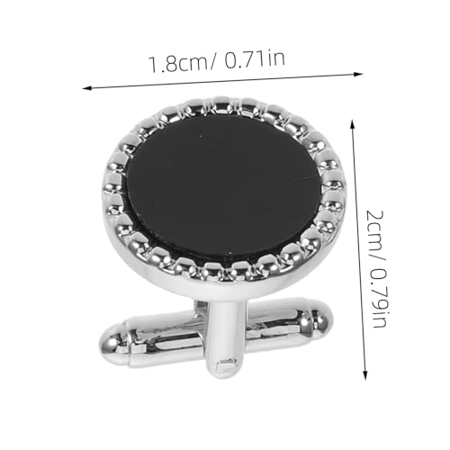 FOMIYES 8 Stück Tuxedo Manschettenknöpfe Acrylhemd Manschettenknöpfe Männer formeller Anzug Schmuck Formelle Manschettenlinks Smokingzubehör Kupfer Schwarz von FOMIYES