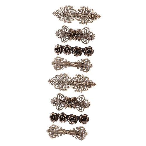 FOMIYES 8 Stk Vintage Haarnadel Federclip Haarnadel Für Frauen Messinghaar Retro-haar Französische Haarspange Antike Haarspangen Schmuck Haarspange Kupfer Geschenk Hochzeit Braut von FOMIYES