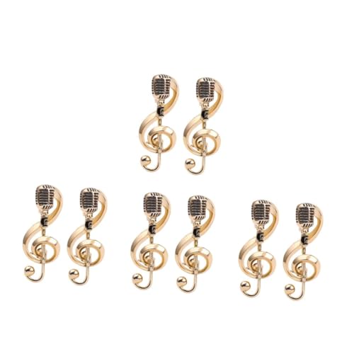 FOMIYES 8 Stück Vintage Musik Themen Broschen Set Teilig Retro Mikrofon und Noten Anstecknadeln Robuste Damen und Herren Accessoires für Outfits von FOMIYES