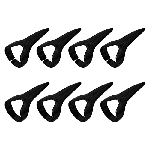 Ring 8-Teiliges Zubehör im Cosplay-Rock-Ring Schicke Fingernägel Schwarze Kostüm-Trennkrallen Haardesign-Ornamente Fingerspitzenform Kralle für Biegung Volle Curling-Dekoration von FOMIYES