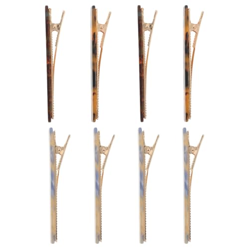 FOMIYES 8-teilige Haarspangen für Damen – flache Haarspangen mit Retro-Acetat-Schale und mehrfarbigem, rutschfestem Styling-Zubehör für den täglichen Gebrauch von FOMIYES