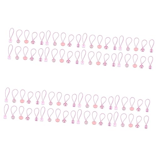 FOMIYES 80 Stück Halter Ringe Für Süße Teenager-Armbänder Zart Süß Elegant Cartoon Einzigartige Haarbänder Kopfbänder Pferdeschwanz Mädchen Rosa Elastisch Dekoratives Gummi Für von FOMIYES