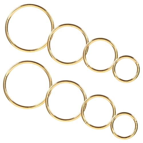 FOMIYES 8stücke Nasenring Goldener Spiral Nasenpiercing Schmuck Aus Rostfreiem Mit Glatter Oberfläche Für Damen Und Mädchen Nasenringe Für Alltag Und Party von FOMIYES