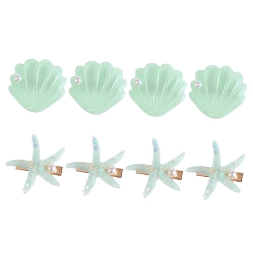 FOMIYES 8 Stück Muschel Haarspangen Für Mädchen Kreative Haarnadeln Aus Legierung Rutschfest Für Dickes Haar Haarschmuck Accessoires Seitliche Clips Für Partys Und Alltag von FOMIYES