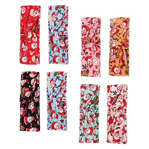 FOMIYES 8 Stücke Weihnachten Stirnband Haarnadel Stirnband Party Für Dame Druck Elastische von FOMIYES