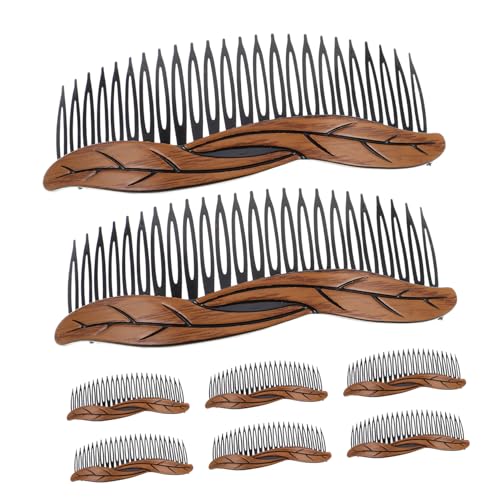 FOMIYES 8stücke Kunststoff Haarkamm Mit Starkem Seitenspangen Für Dutt Und Chignon Styling Für Frauen Und Mädchen Sanftes Entwirren Kompakt Und Tragbar von FOMIYES