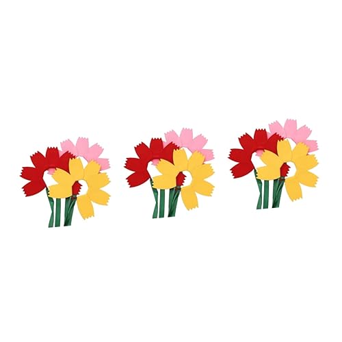 FOMIYES 9 Stk Sonnenblumen-Dekorationshaar kinder haarschmuck kinder geburtstagsdeko geburtstagdeko party haarreif faschingshaareif elastisch Haarnadel Kranz schmücken Baby Stirnband Vlies von FOMIYES