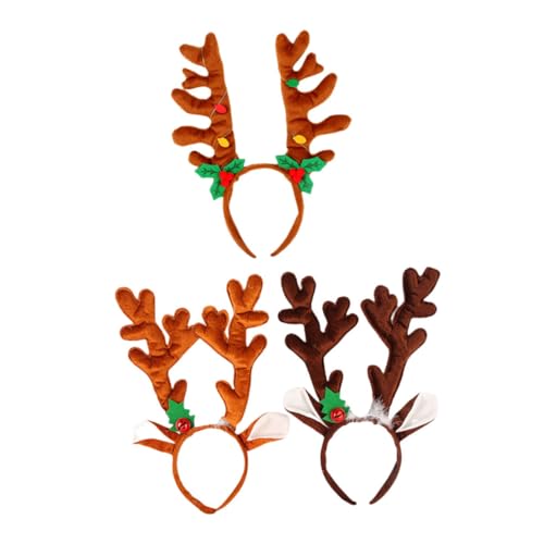 FOMIYES 9 Stk Weihnachtsgeweih Stirnband christmas haarreif christmas headband Stirnbänder für Weihnachtsfeiern Kopfschmuck für Weihnachtsfeiern haarschmuck Haarband Weihnachtshaar Elch von FOMIYES