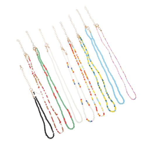 FOMIYES 9 Stück Bohemian Bunte Perlen Choker Halsketten Damen Mädchen Modisch Hautfreundlich Vielseitig für Party Hochzeit Geburtstag Strandfest FOMIYES 9 Stück Bohemian Bunte Perlen Choker Halsketten Damen Mädchen Modisch Hautfreundlich Vielseitig für Party Hochzeit Geburtstag Strandfest von FOMIYES