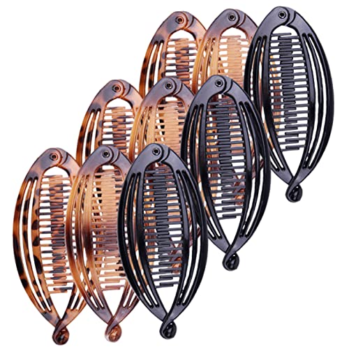 FOMIYES 9 Stück Teiliges Haarklammern Klassische Banana Clips für Lockiges Haar Rutschfeste Haarspangen für Damen für Dickes und Dünnes Haar Yoga und Freizeit von FOMIYES