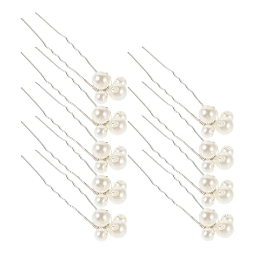 FOMIYES 9 stücke Hochzeit Braut Gefälschte Perle Haar Pins Clips Vintage Haar Kopfschmuck Schmuck Für Brautjungfern Bräute Blumenmädchen Zubehör von FOMIYES
