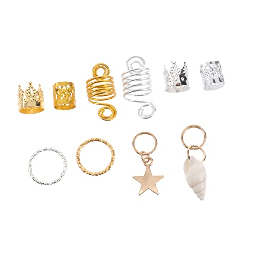 FOMIYES 90stücke Dreadlock-ringe Aus Metall Haarringe Hohles Design Haarmanschetten Haarschmuck Für Frauen Und Männer von FOMIYES